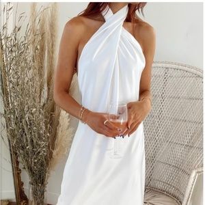 Show Me Your Mumu Jasmine Halter Midi Dress